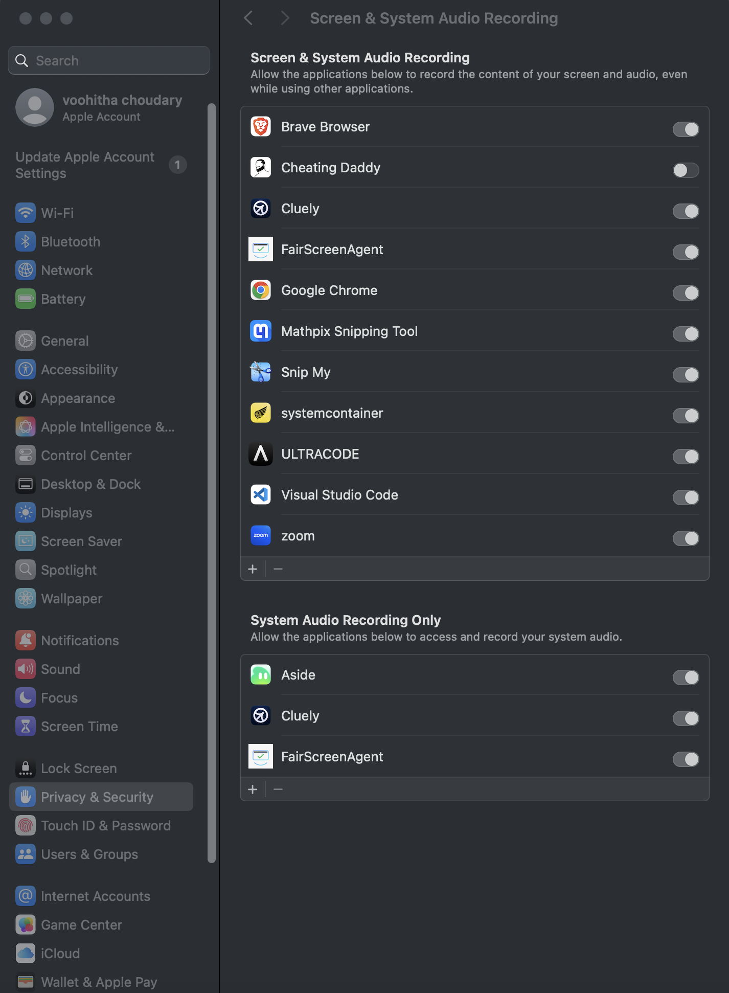 FairScreenAgent appears in list