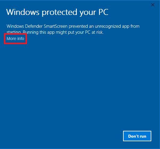 Cautions windows pic